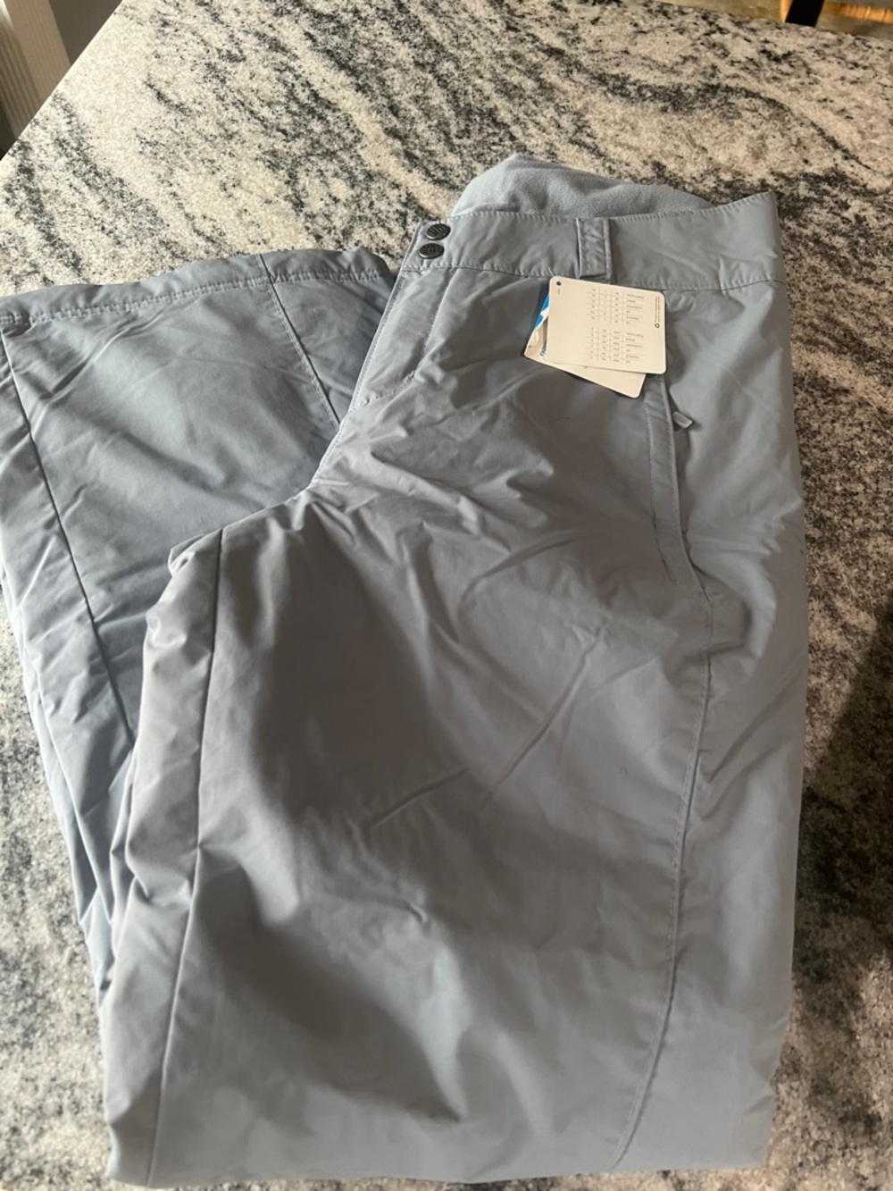 Columbia Light Gray Waterproof Snow Pants